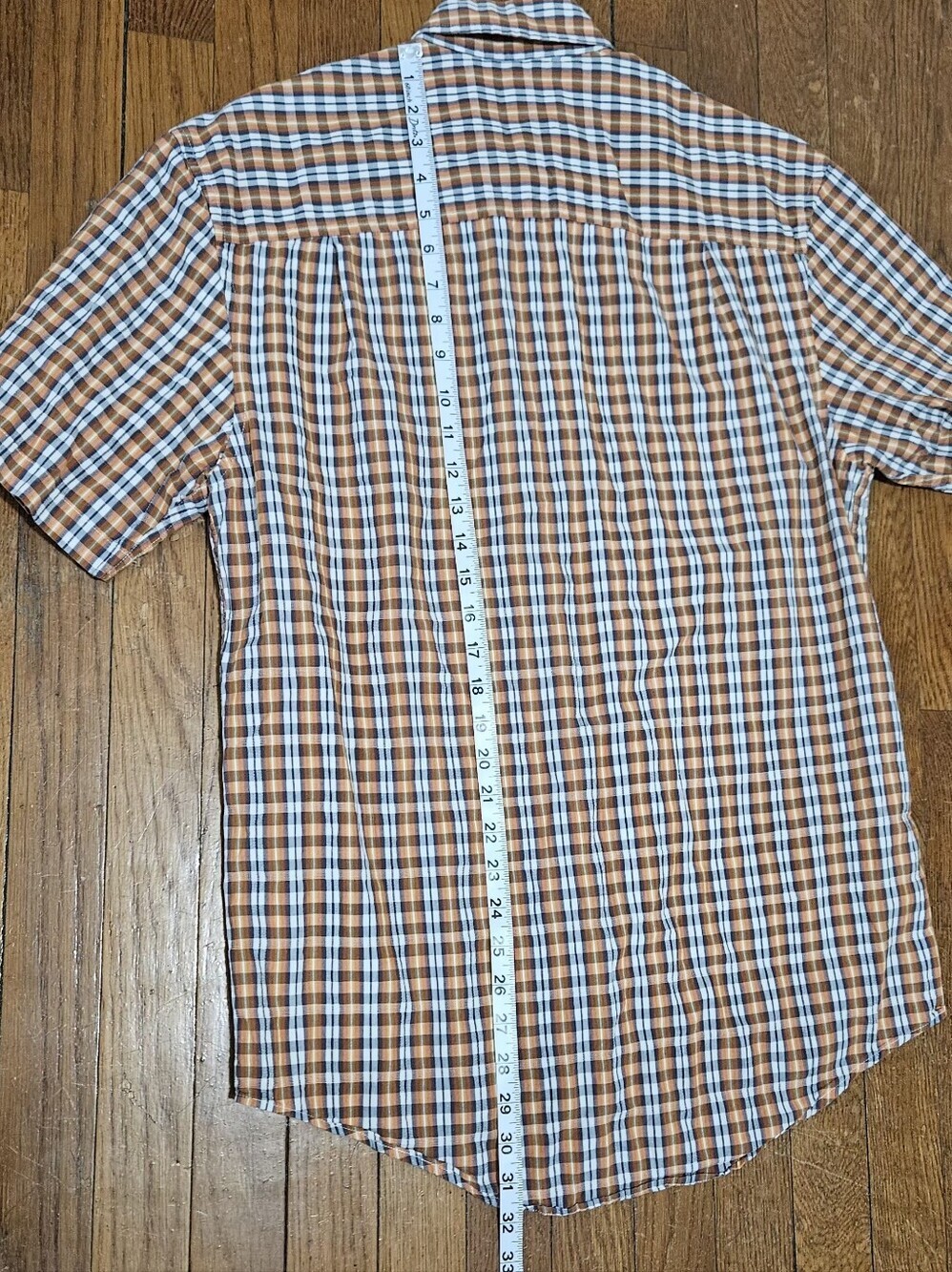 Timberland Men's  Short Sleeve Plaid Button Down Shirt 100% Cotton/size S - Picture 12 of 13